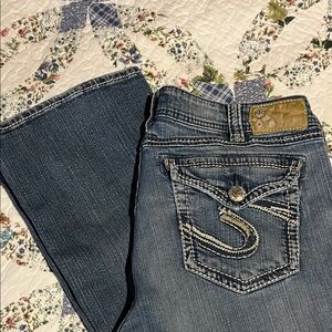 Silver Jeans Women's Boot Cut in Classic Blue Sz 16 L 30